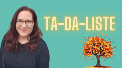 Edith Gould mit Herbstbaum