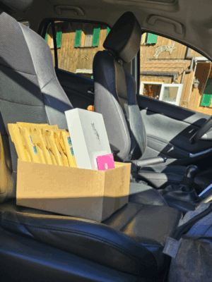 Adventsbücher austragen