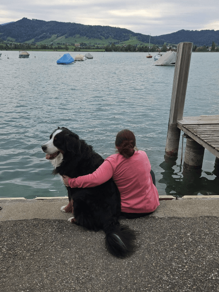 Mit Herr Hunziker am See